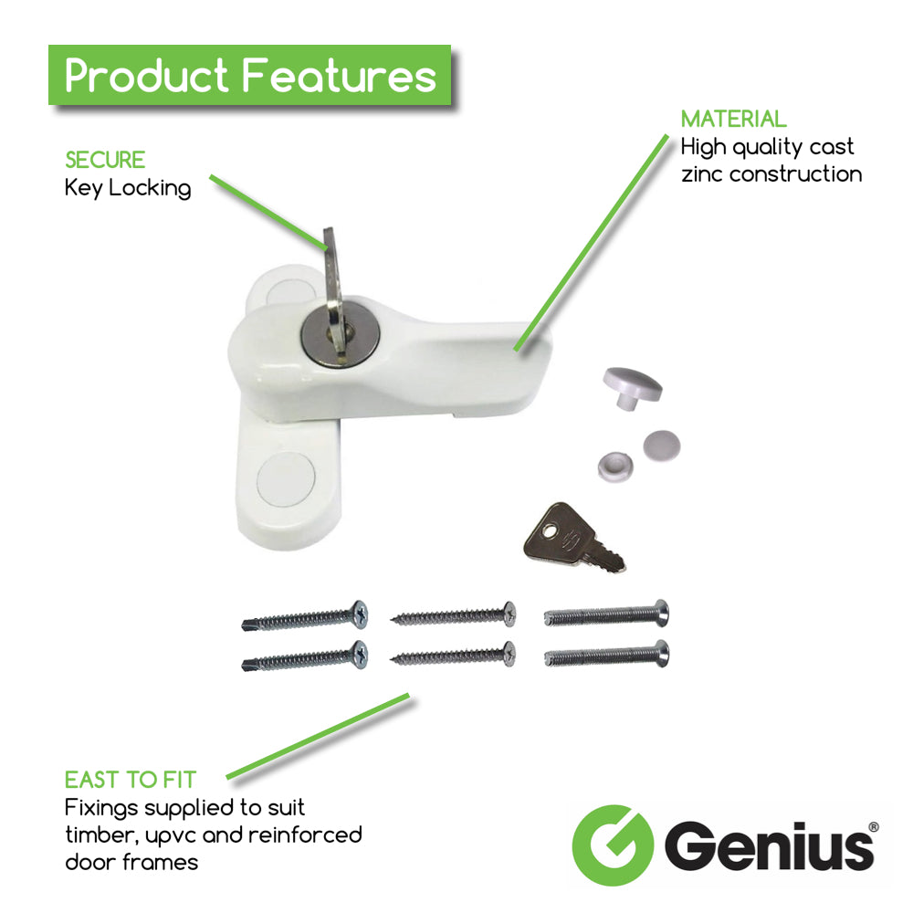 Genius® Composite Door Sash Jammer White