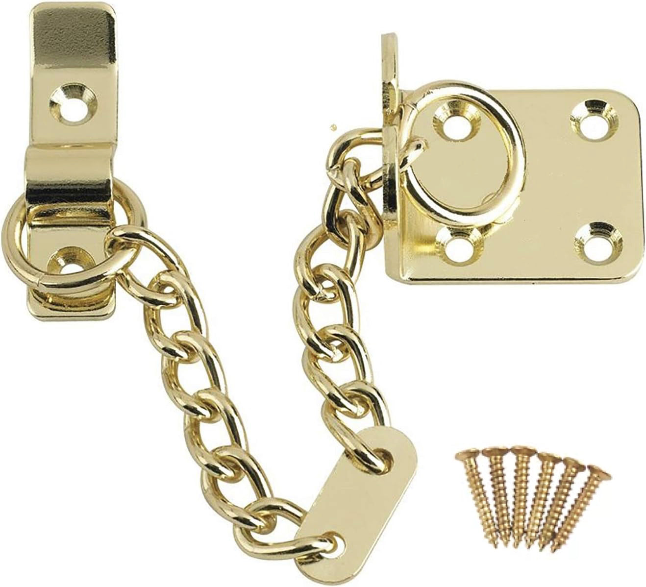 Genius® Door Chain, Narrow Design Door Limiter, External and Internal Door Restrictor for Wooden and UPVC Doors, Additional Front Door Security