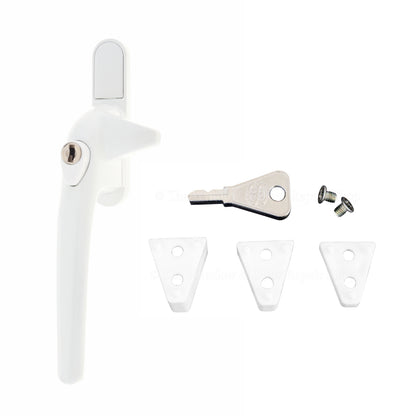 Genius Cockspur Window Handle 9mm to 21mm White